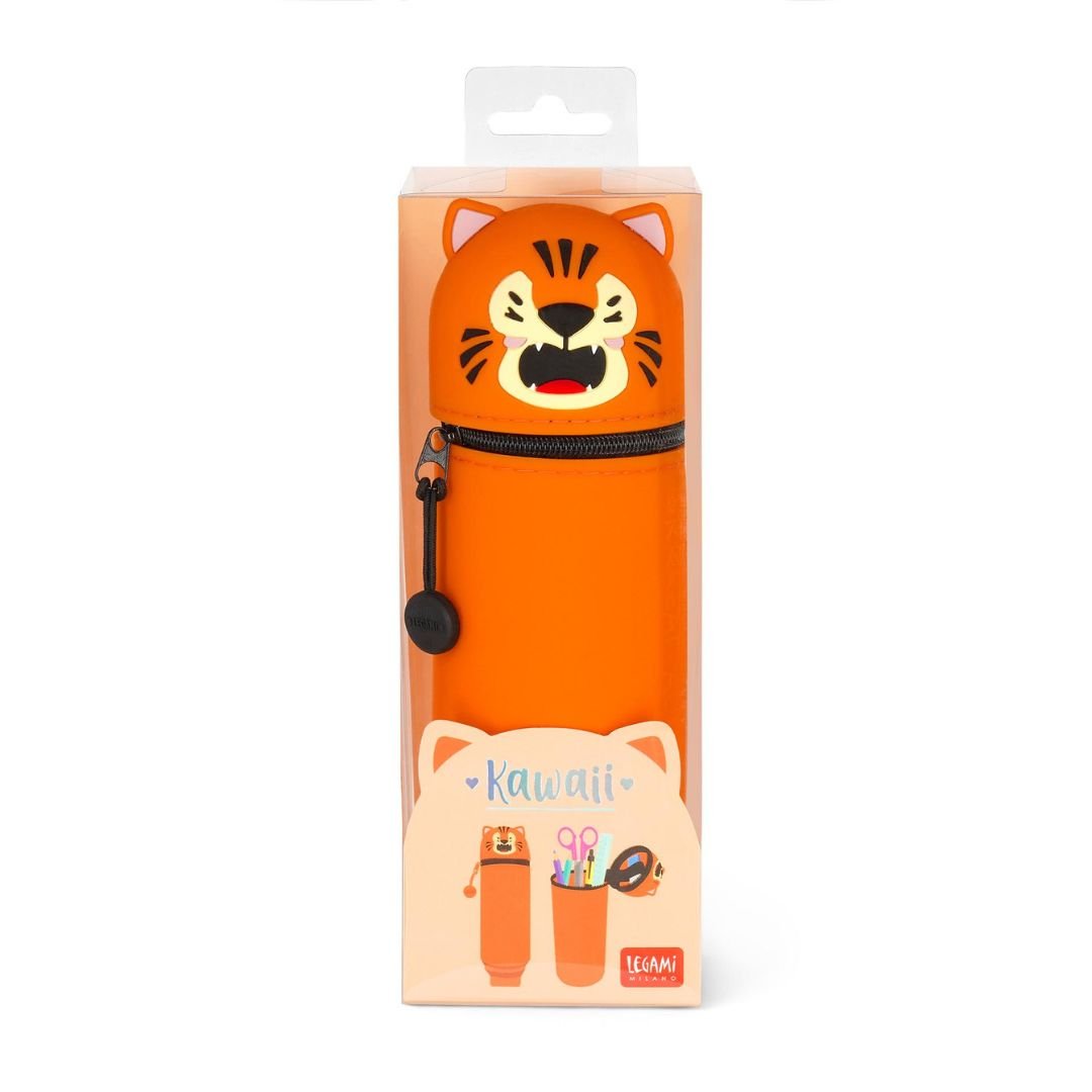 Tiger 2 in 1 Silicone Pencil Case - Legami - Under the Rowan Trees