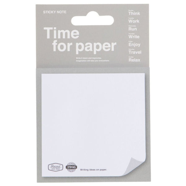 Time for Paper Sticky Notes-Sticky Notes-Mark's Inc.-Grey