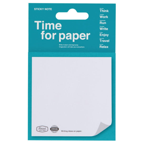 Time for Paper Sticky Notes-Sticky Notes-Mark's Inc.-Turquoise