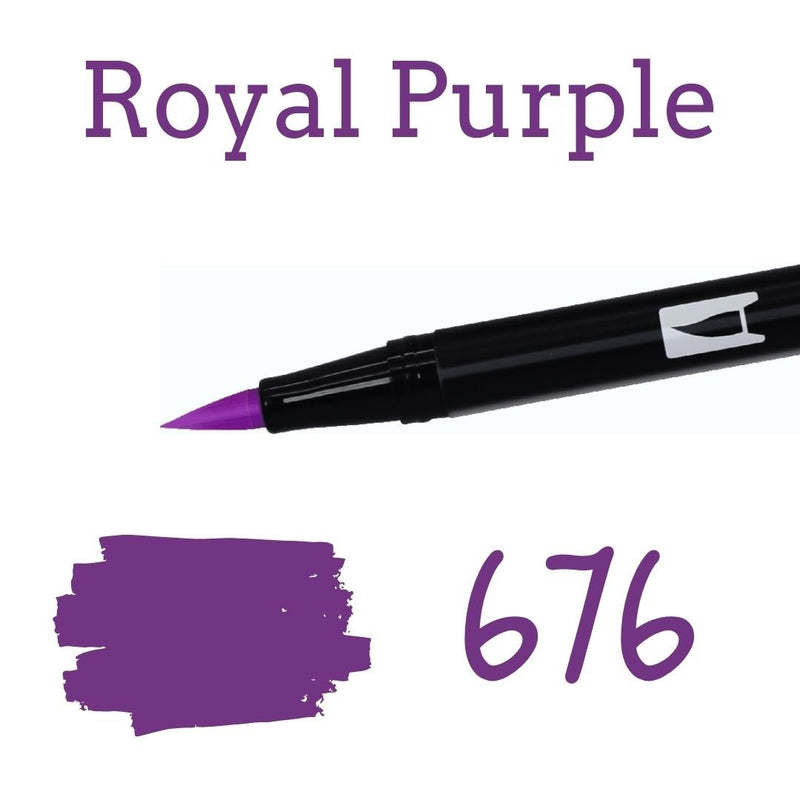 Tombow ABT Dual Brush Pen-Pens-Tombow-Royal Purple