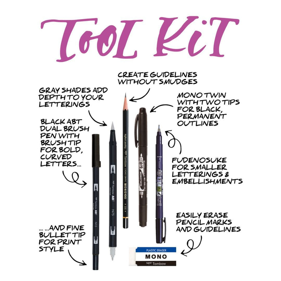 Tombow Beginner Brush Pen Lettering Set - Tombow