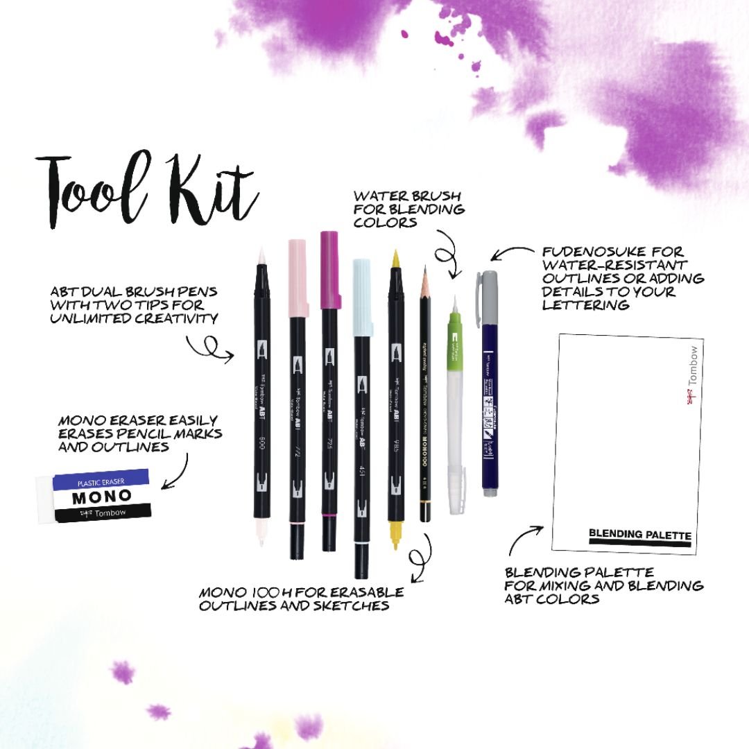 Tombow Blended Lettering Set - Good Vibes - Tombow