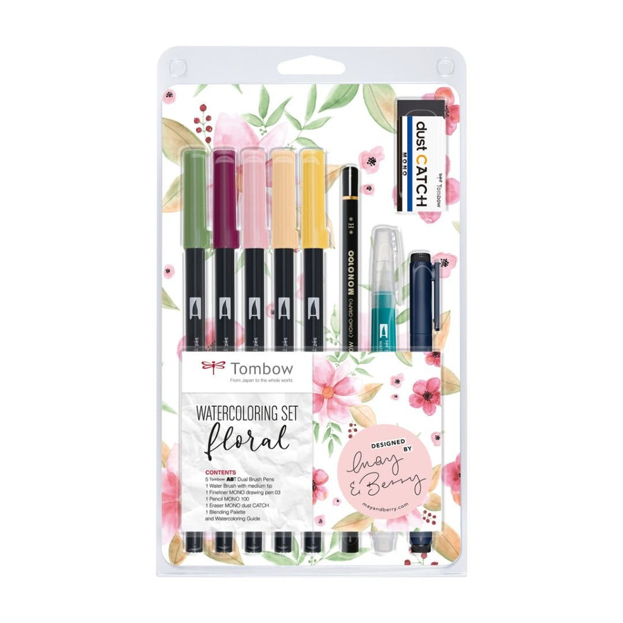 Tombow Watercolouring Set - Floral - Tombow