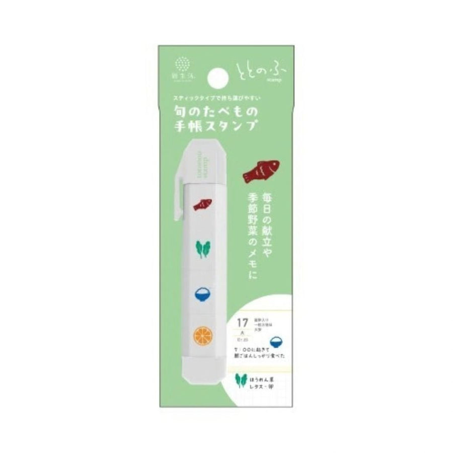 Totonofu Planner Stamps Shinnippon Calendar - Seasonal Foods - Shinnippon Calendar