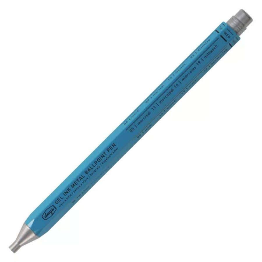 Tous Les Jours Days Metal Pen - Mark'Style Tokyo-Pens-Mark's Inc.-Blue