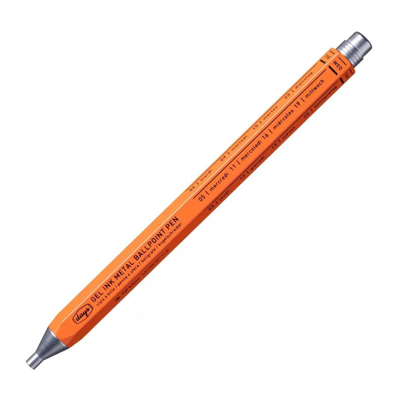 Tous Les Jours Days Metal Pen - Mark'Style Tokyo-Pens-Mark's Inc.-Orange