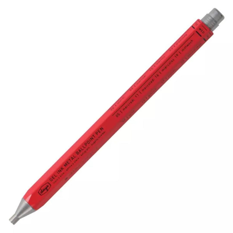 Tous Les Jours Days Metal Pen - Mark'Style Tokyo-Pens-Mark's Inc.-Red