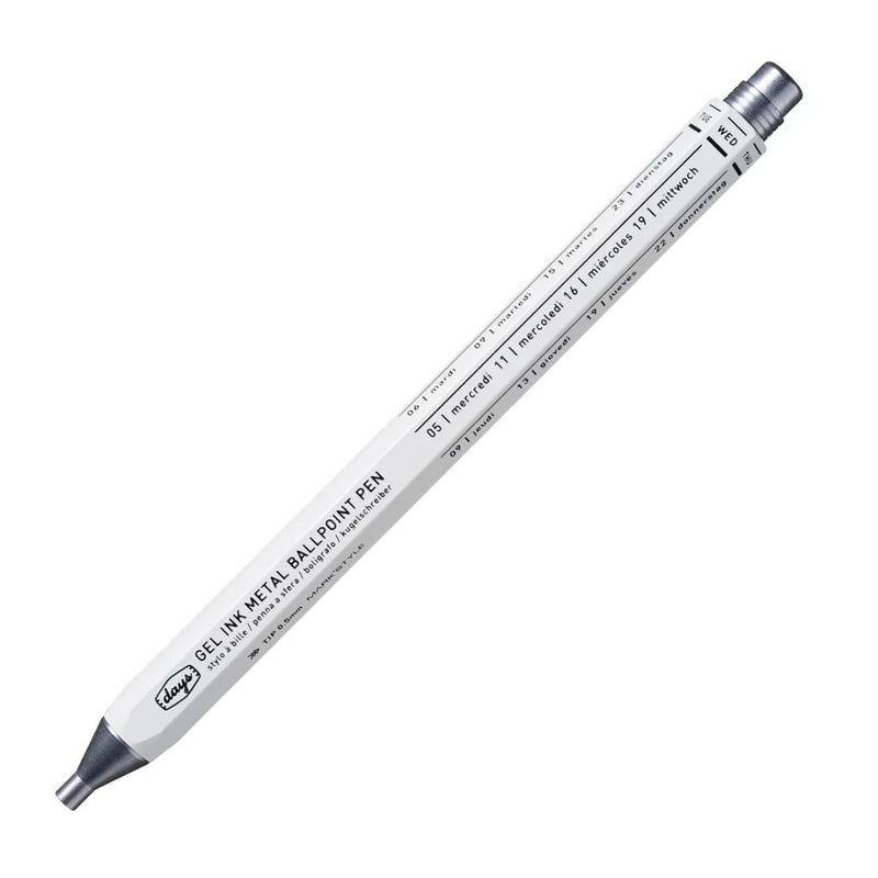 Tous Les Jours Days Metal Pen - Mark'Style Tokyo-Pens-Mark's Inc.-White