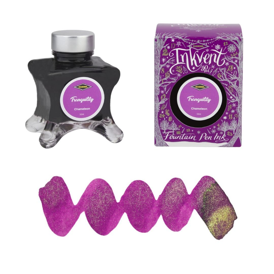 Tranquility Diamine 50ml Fountain Pen Ink Purple Inkvent Edition - Diamine - Under the Rowan Trees