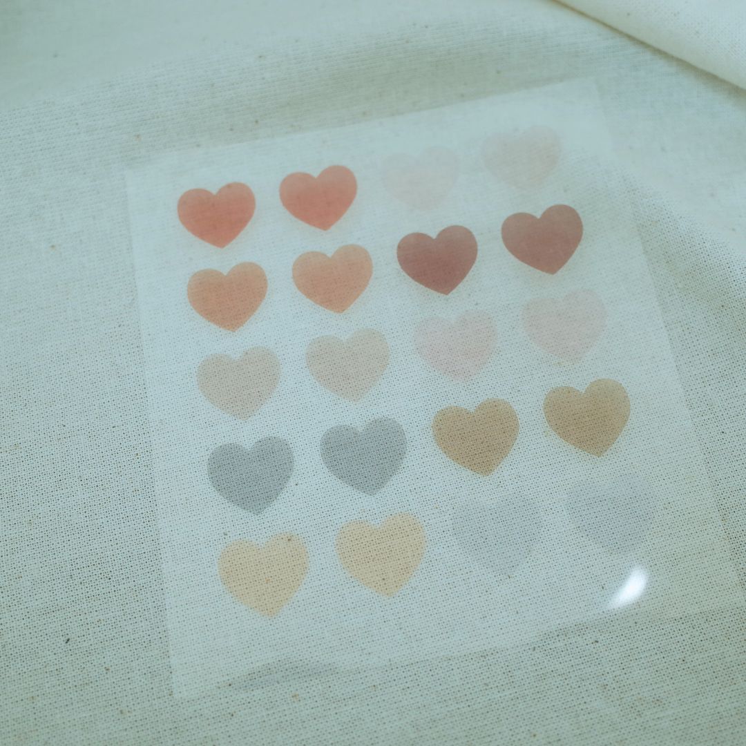 Transparent Heart Suatelier Stickers - Plain 51 - 53 - 53 - Suatelier