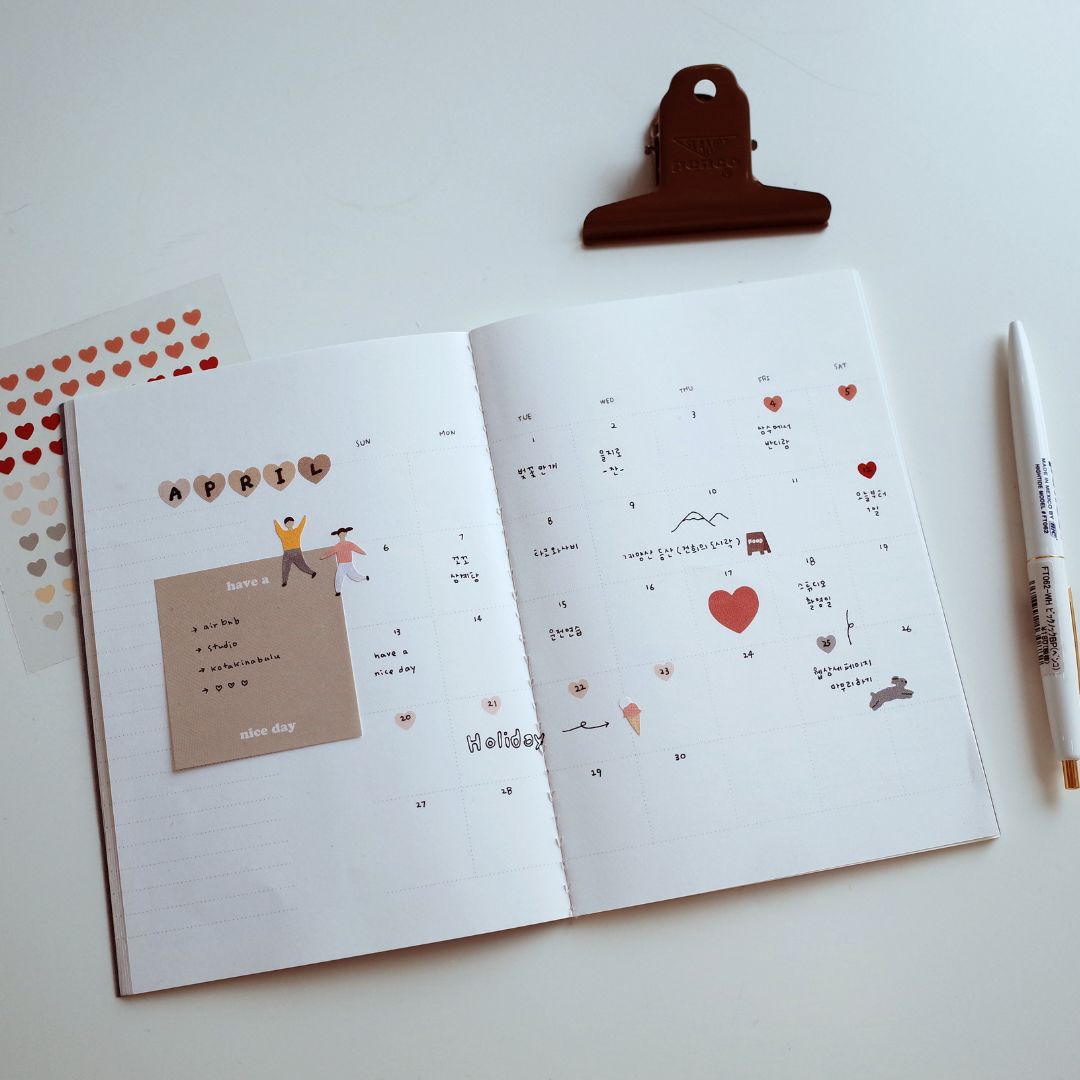 Transparent Heart Suatelier Stickers - Plain 51 - 53 - 53 - Suatelier