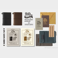 TRAVELER'S notebook 20th Anniversary Card Size Set Black - TRAVELER'S COMPANY