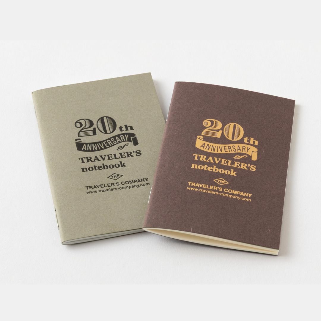 TRAVELER'S notebook 20th Anniversary Card Size Set Brown - TRAVELER'S COMPANY
