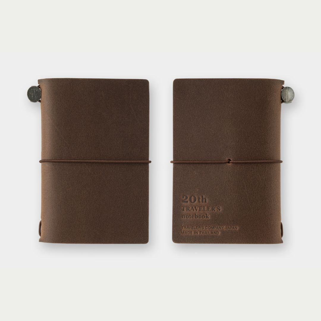 TRAVELER'S notebook 20th Anniversary Card Size Set Brown - TRAVELER'S COMPANY
