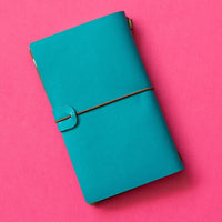 Traveller's Notebook Turquoise Blue - Under the Rowan Trees - Notebooks - Under the Rowan Trees