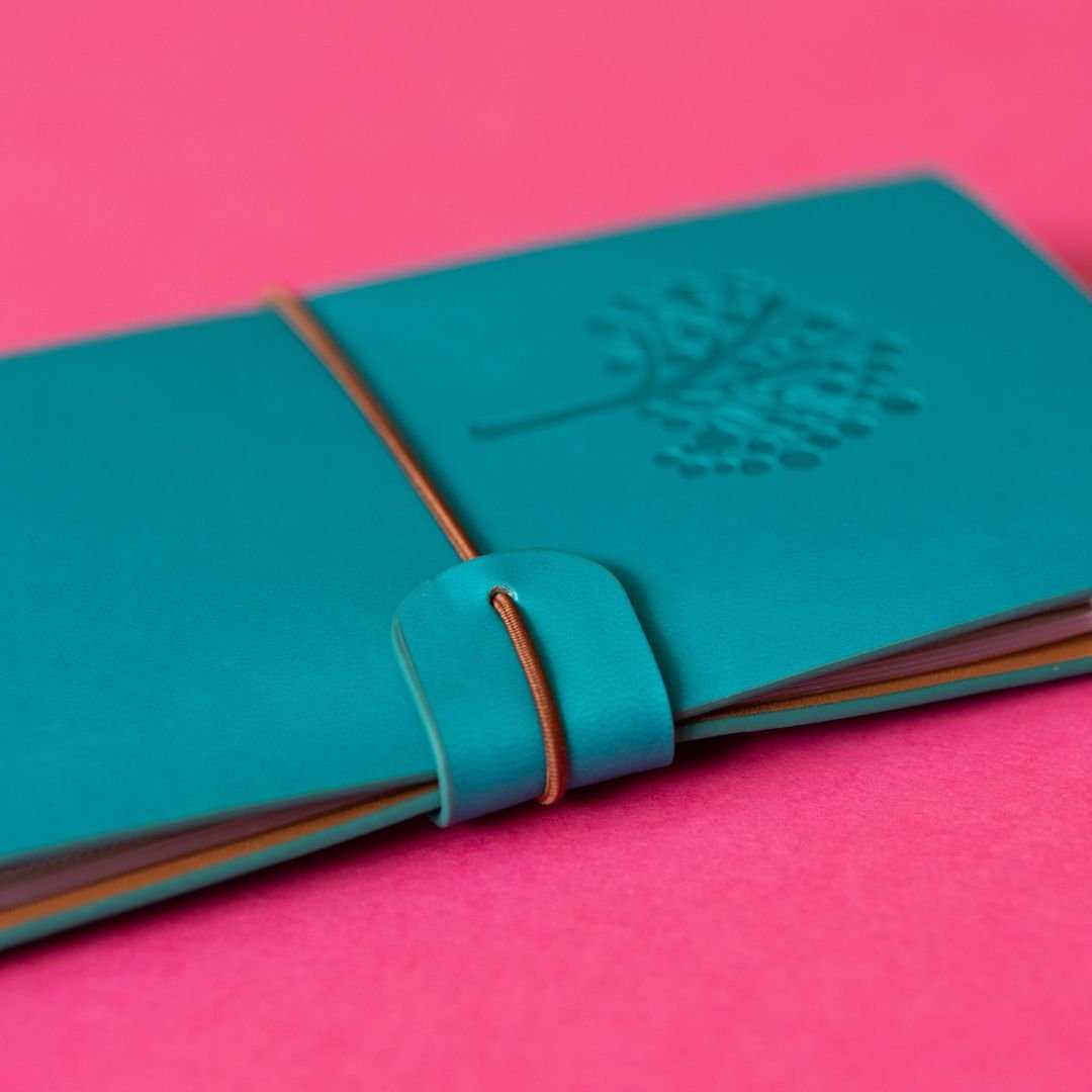 Traveller's Notebook Turquoise Blue - Under the Rowan Trees - Notebooks - Under the Rowan Trees