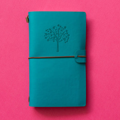 Traveller's Notebook Refillable Journal-Notebooks-Under the Rowan Trees-Turquoise