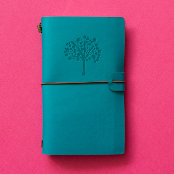 Traveller's Notebook Refillable Journal-Notebooks-Under the Rowan Trees-Turquoise