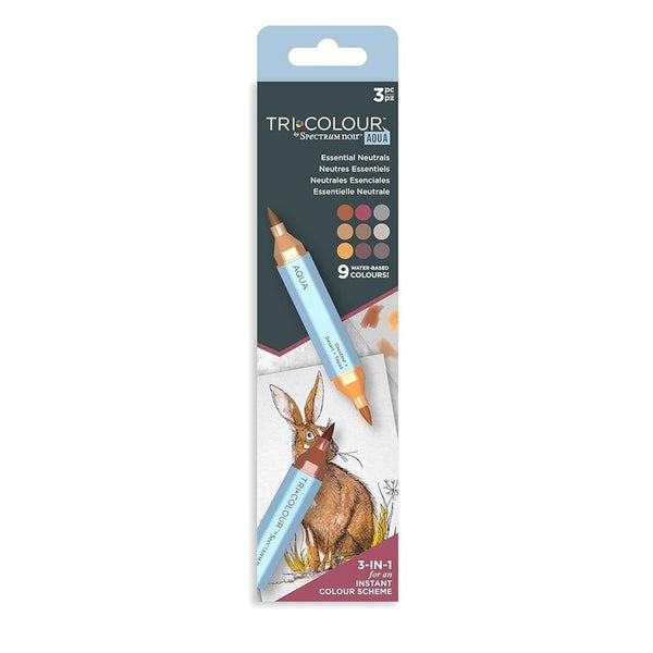 Tri-Colour Aqua Pens - Essential Neutrals-Pens-Spectrum Noir-