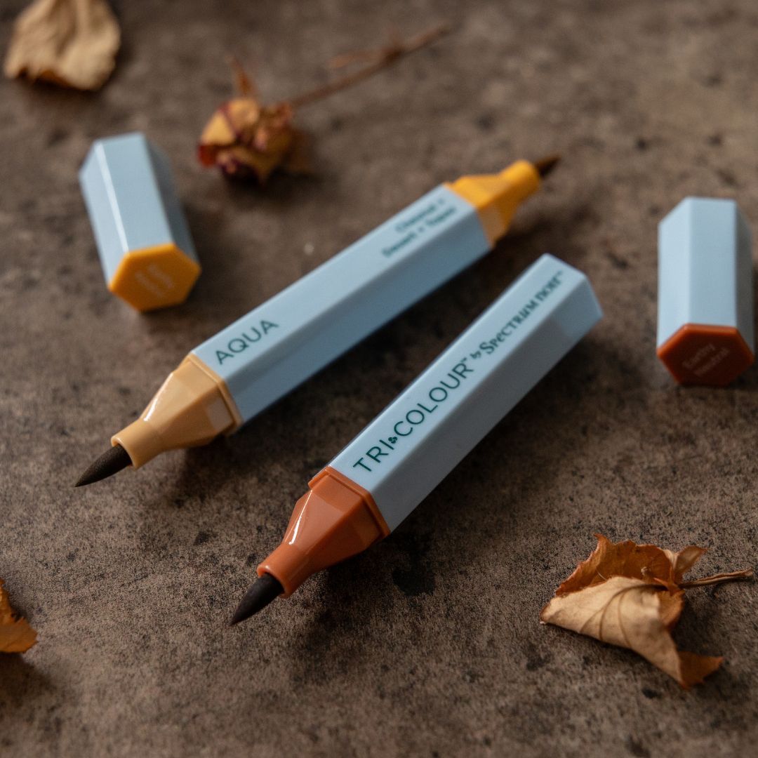 Tri - Colour Aqua Pens - Essential Neutrals - Spectrum Noir - Under the Rowan Trees