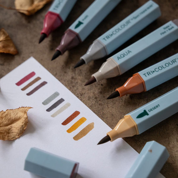 Tri-Colour Aqua Pens - Essential Neutrals-Pens-Spectrum Noir-