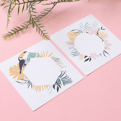 Tropical Paradise Square Postcards-Postcards-Under the Rowan Trees-