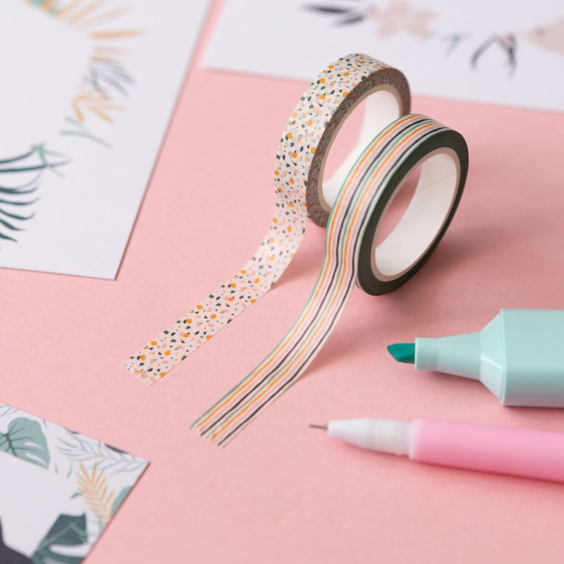 Tropical Paradise Washi Tape-Washi Tape-Under the Rowan Trees-Stripes