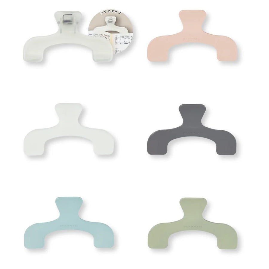 Ukanmuri Petit Binder Clip - White - Sun - Star