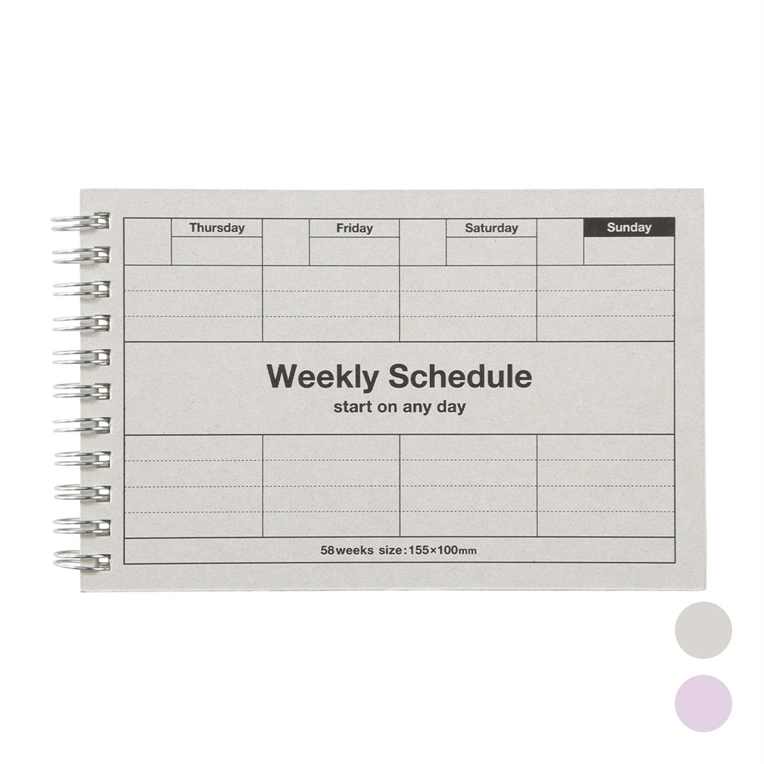 Undated Weekly Schedule - Mark's Tokyo - Black - Mark's Inc.
