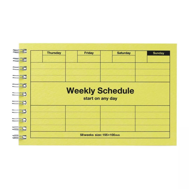 Undated Weekly Schedule - Mark's Tokyo-Notebooks-Mark's Inc.-Neo Citron