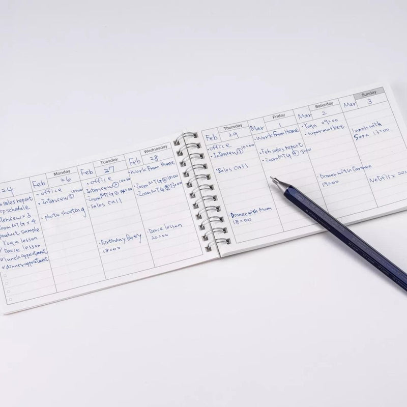 Undated Weekly Schedule - Mark's Tokyo-Notebooks-Mark's Inc.-Turquoise