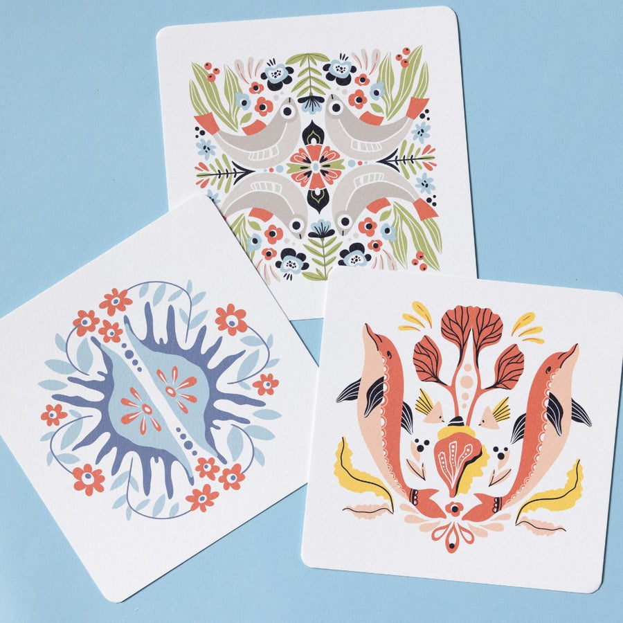 Underwater Folk Stationery Gift Box - Under the Rowan Trees