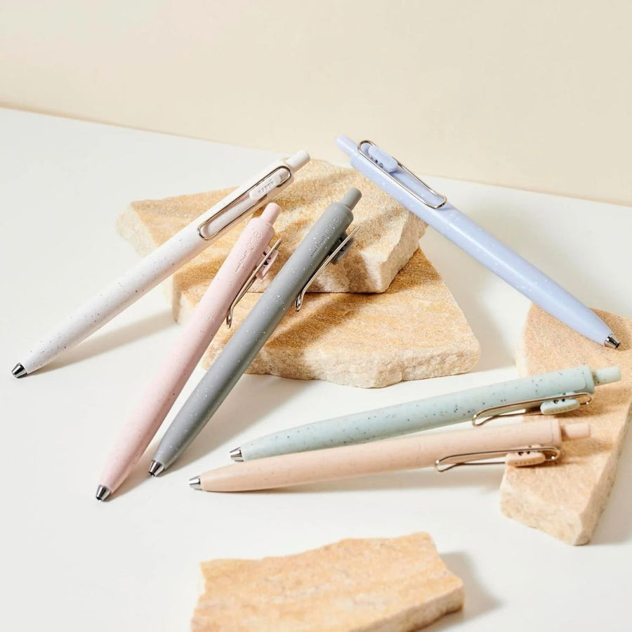 Uniball One F Gel Pen Earth Texture Edition - White Salt Lake (0.38mm) - uni-ball Mitsubishi