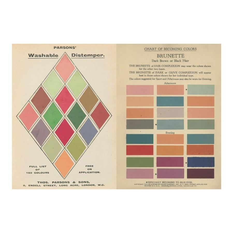 Vintage Colour Palettes - A Little Sticker Book - Skittledog