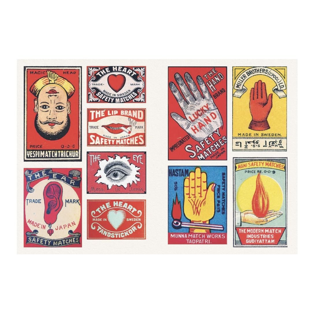 Vintage Matchboxes - A Little Sticker Book - Skittledog - Skittledog