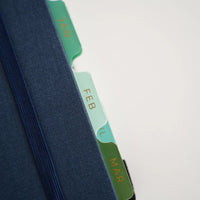 Vinyl Planner Tabs Greens & Blues - Archer & Olive - Under the Rowan Trees