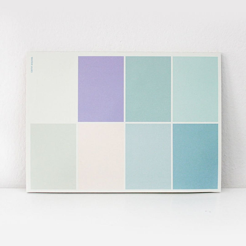 Deskgram Memopad - Paperways Palette-Notepads-Paperways-Water Lilies
