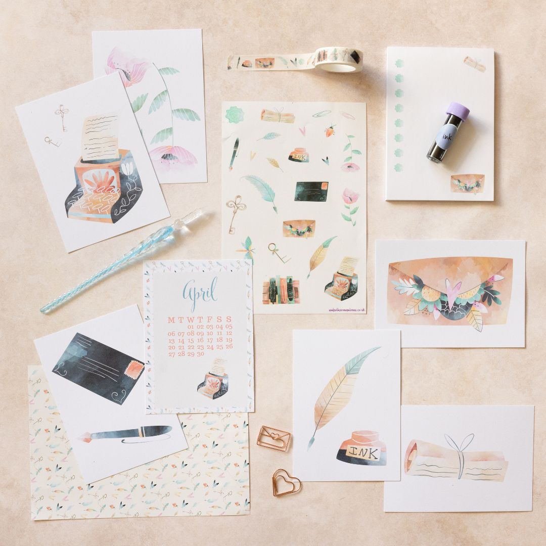 Watercolour Writer Rowan Berry Box - Under the Rowan Trees