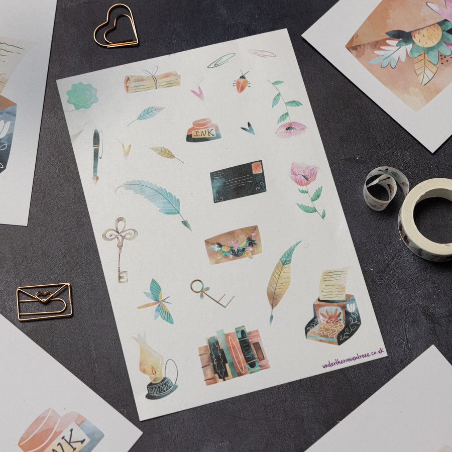 Watercolour Writer Rowan Berry Box - Under the Rowan Trees