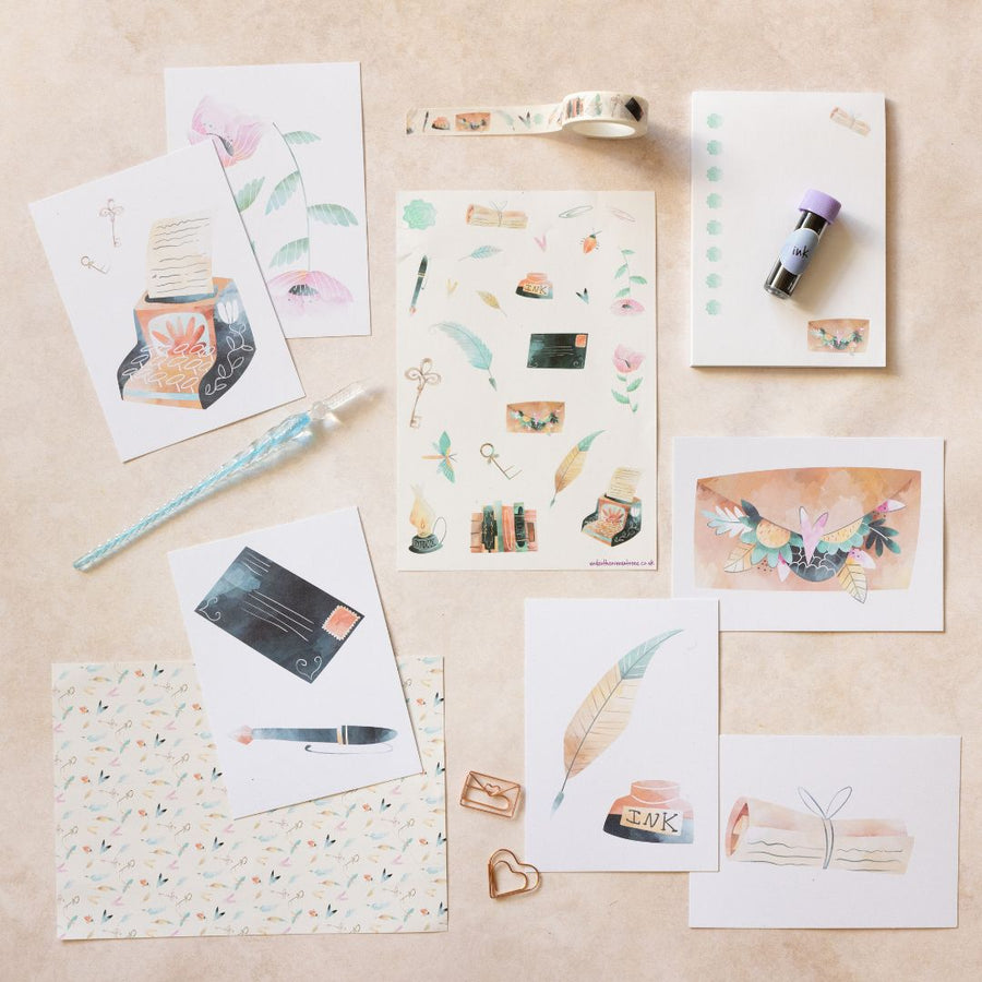Watercolour Writer Rowan Berry Box - Under the Rowan Trees