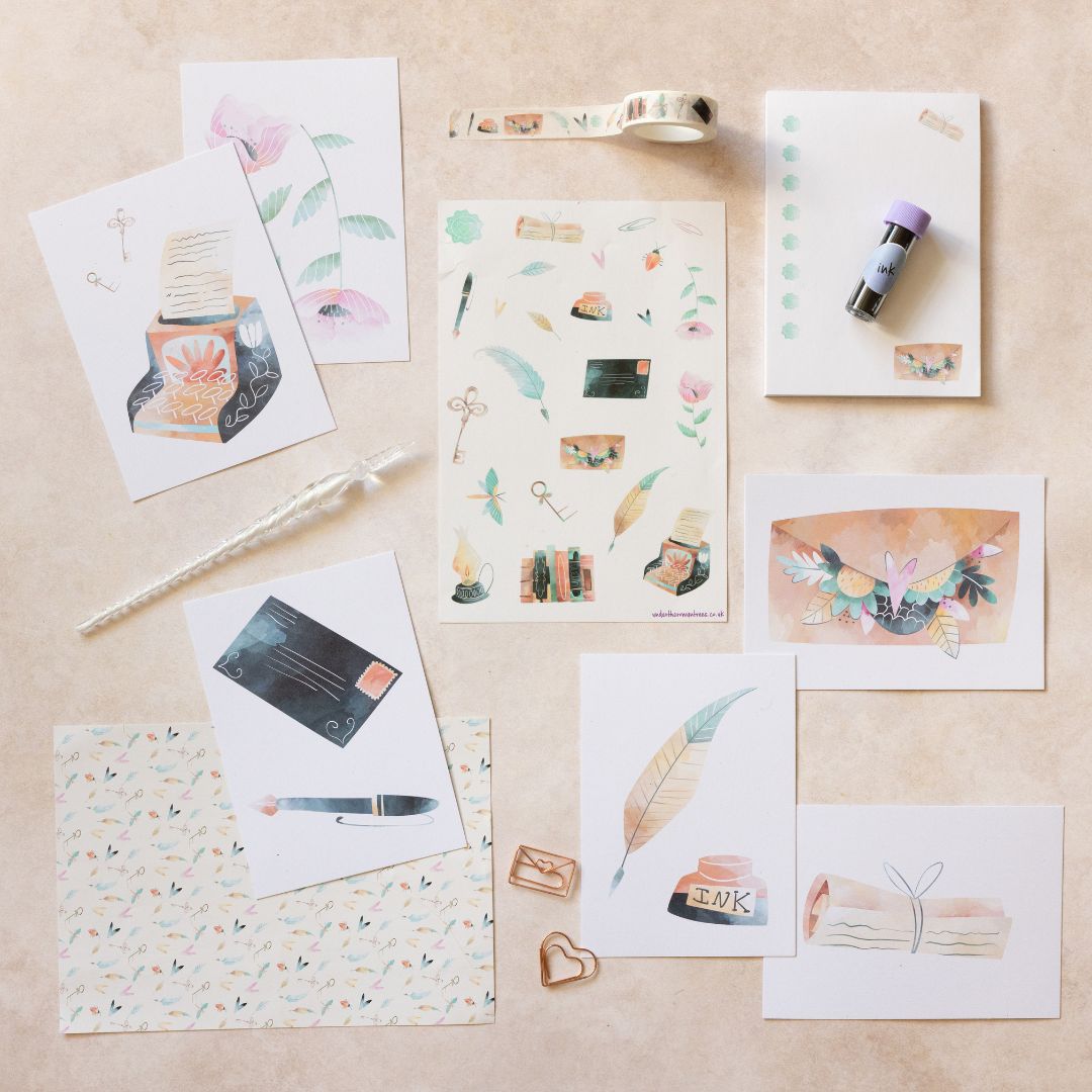Watercolour Writer Rowan Berry Box - Under the Rowan Trees