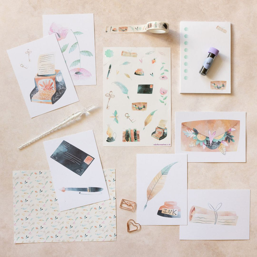 Watercolour Writer Rowan Berry Box - Under the Rowan Trees
