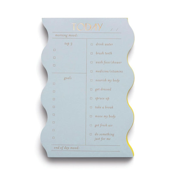 Wavy Daily Notepad-Notepads-Designworks Collective-Cloud