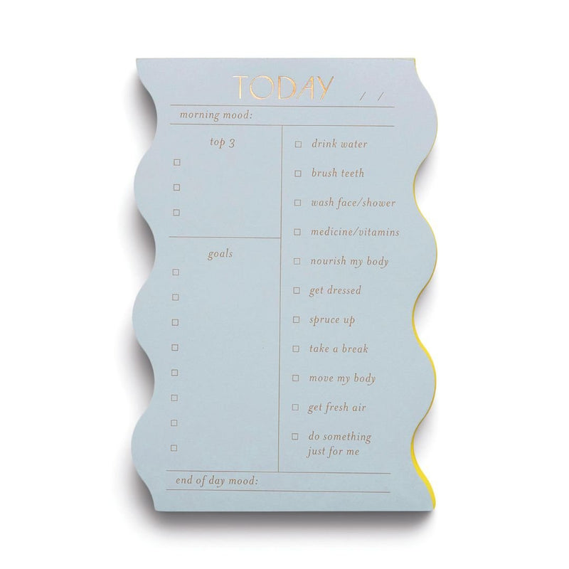 Wavy Daily Notepad-Notepads-Designworks Collective-Cloud