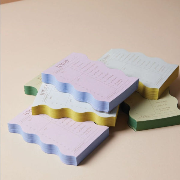 Wavy Daily Notepad-Notepads-Designworks Collective-Sage