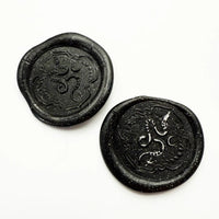 Wax Seal Beads Black Sparkles - Archer & Olive