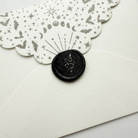 Wax Seal Beads Black Sparkles - Archer & Olive