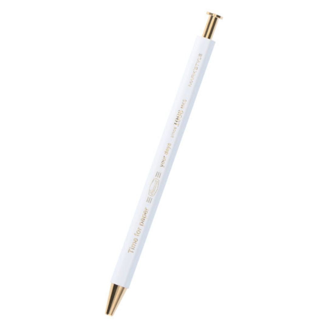 White Time for Paper Gel Ballpoint Pen - Mark's Inc. - Pens - Under the Rowan Trees