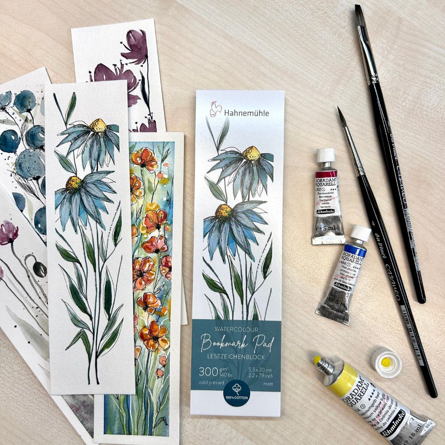 White Watercolour Paper Bookmark - Hahnemüehle