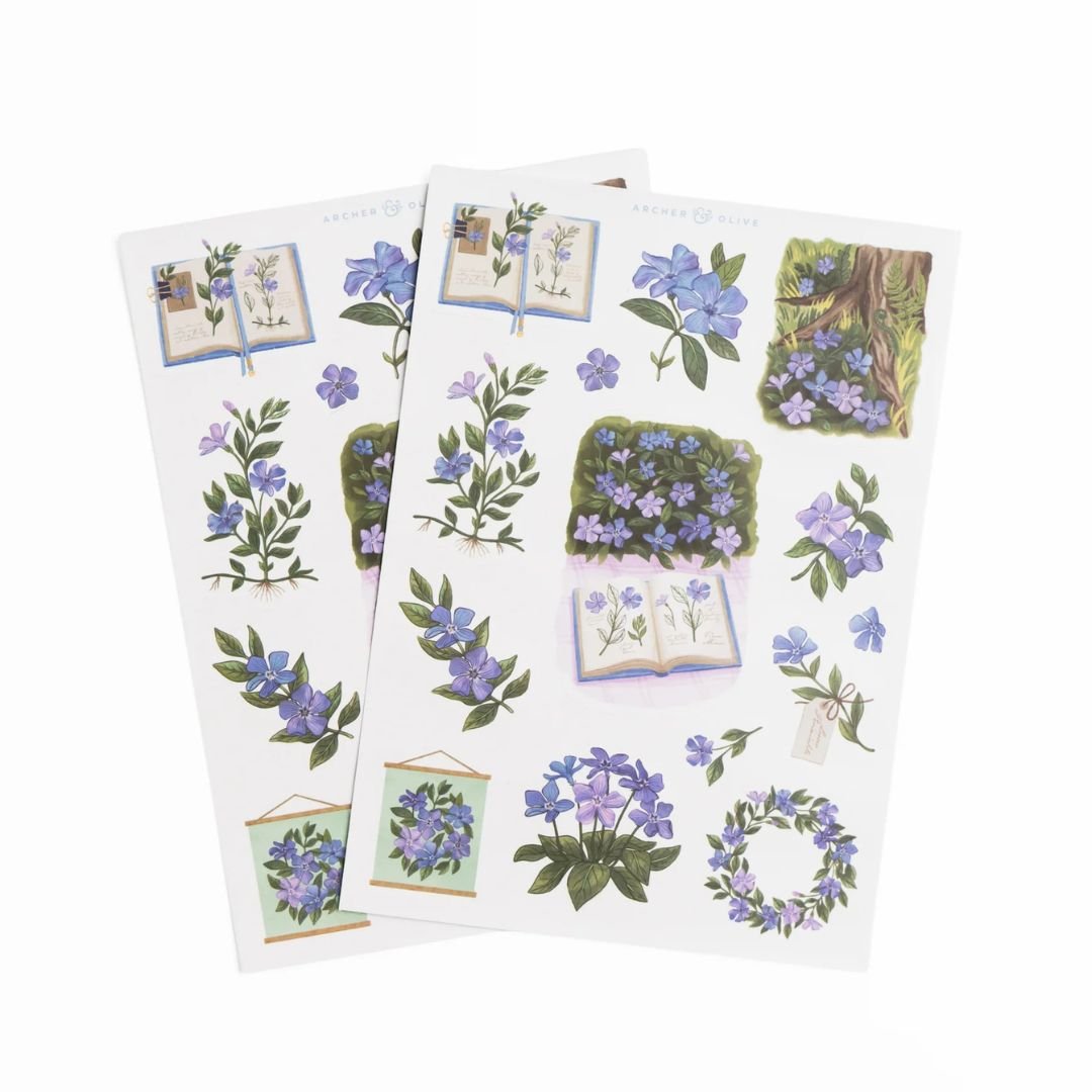 Wild Periwinkle Sticker Set - Archer & Olive